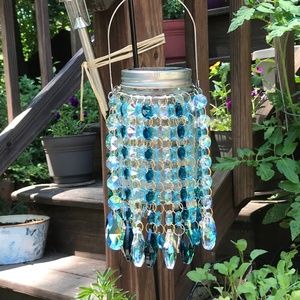 Solar Powered Mini Crystal Chandeliers